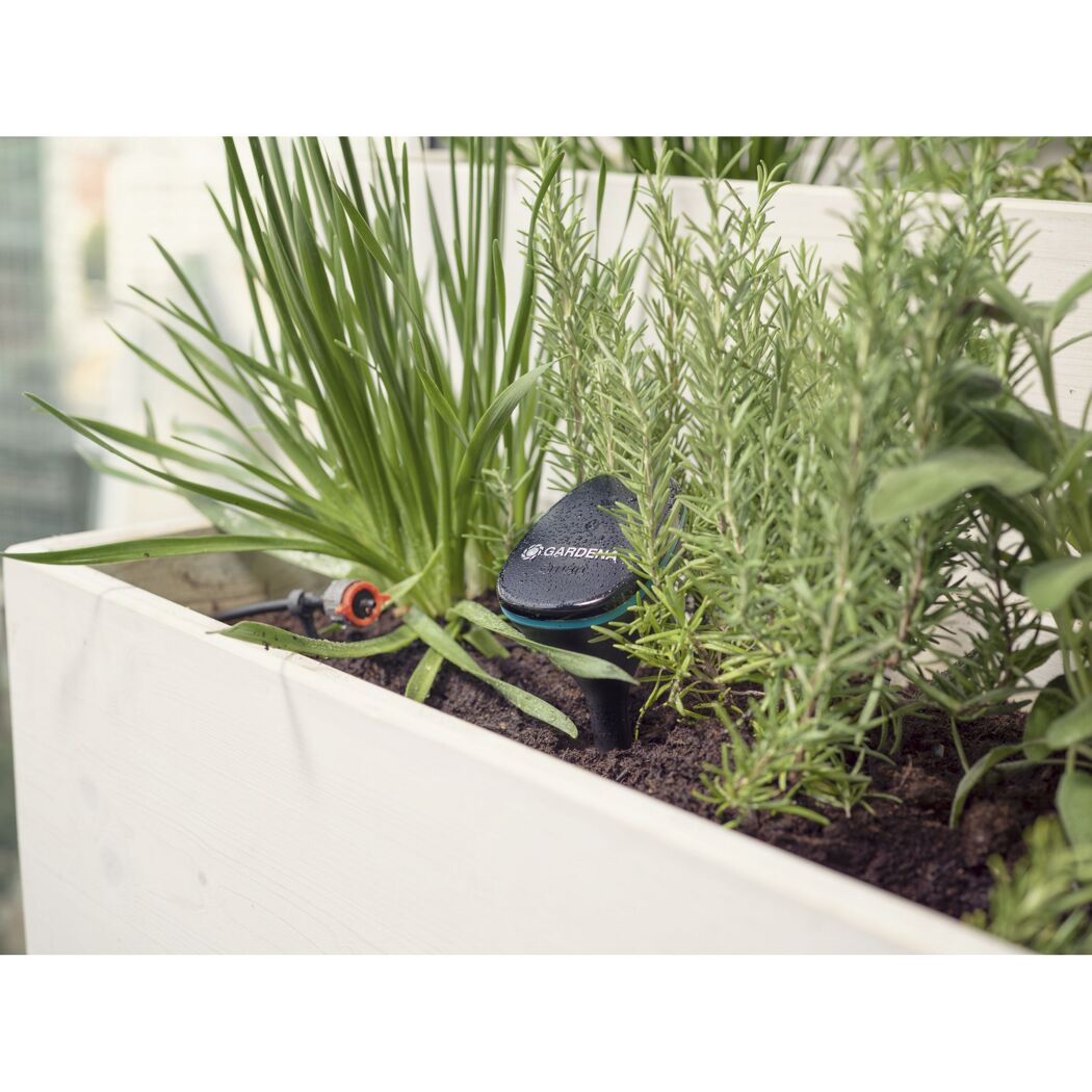 Gardena Smart Sensor im Blumenkasten
