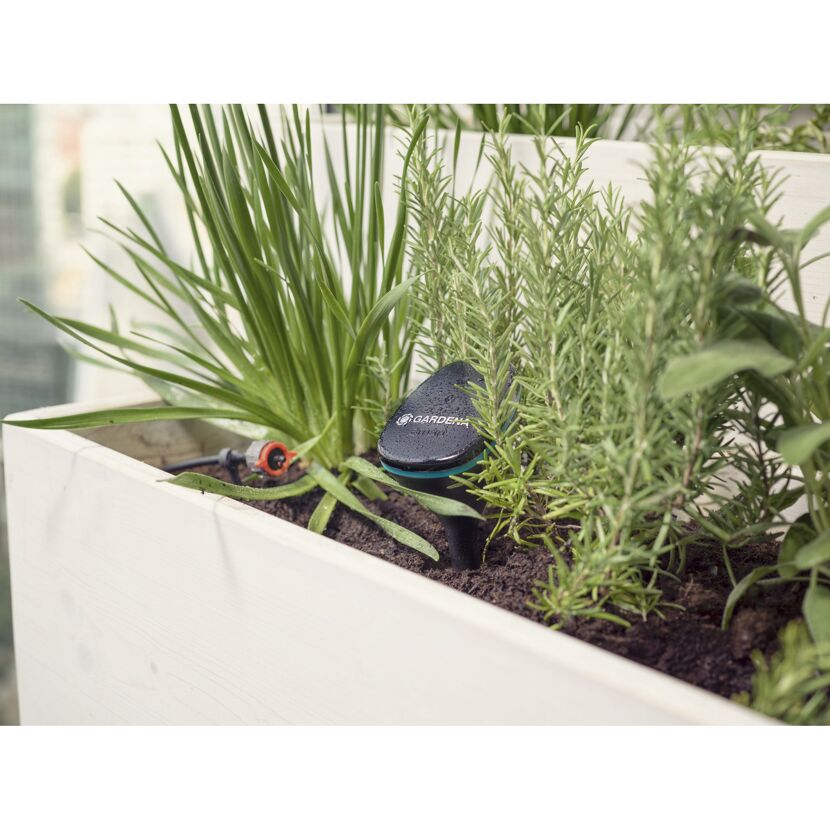 Gardena Smart Sensor im Blumenkasten