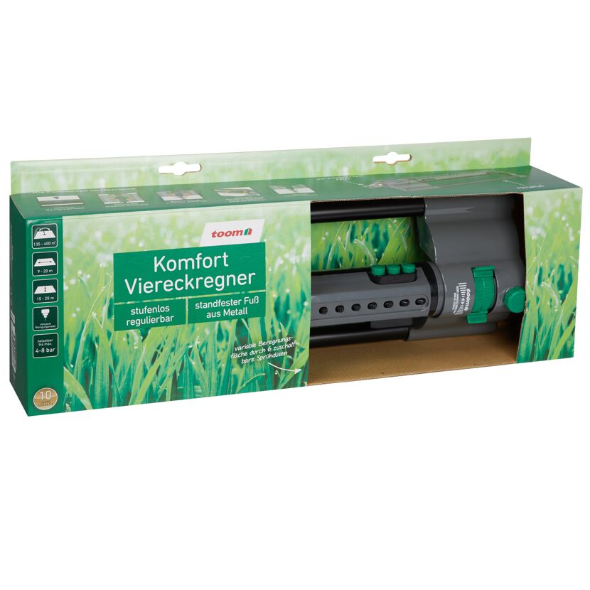 Toom Komfort Viereckregner in Verpackung
