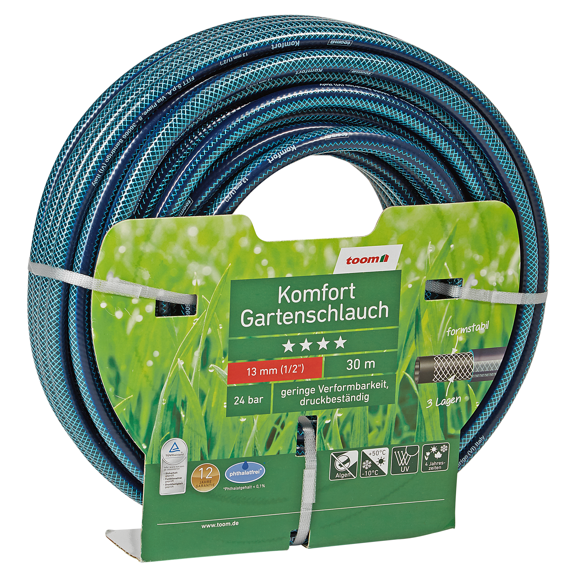 Gartenschlauch 'Komfort' grün Ø 13 mm (1/2"), 30 m + product picture