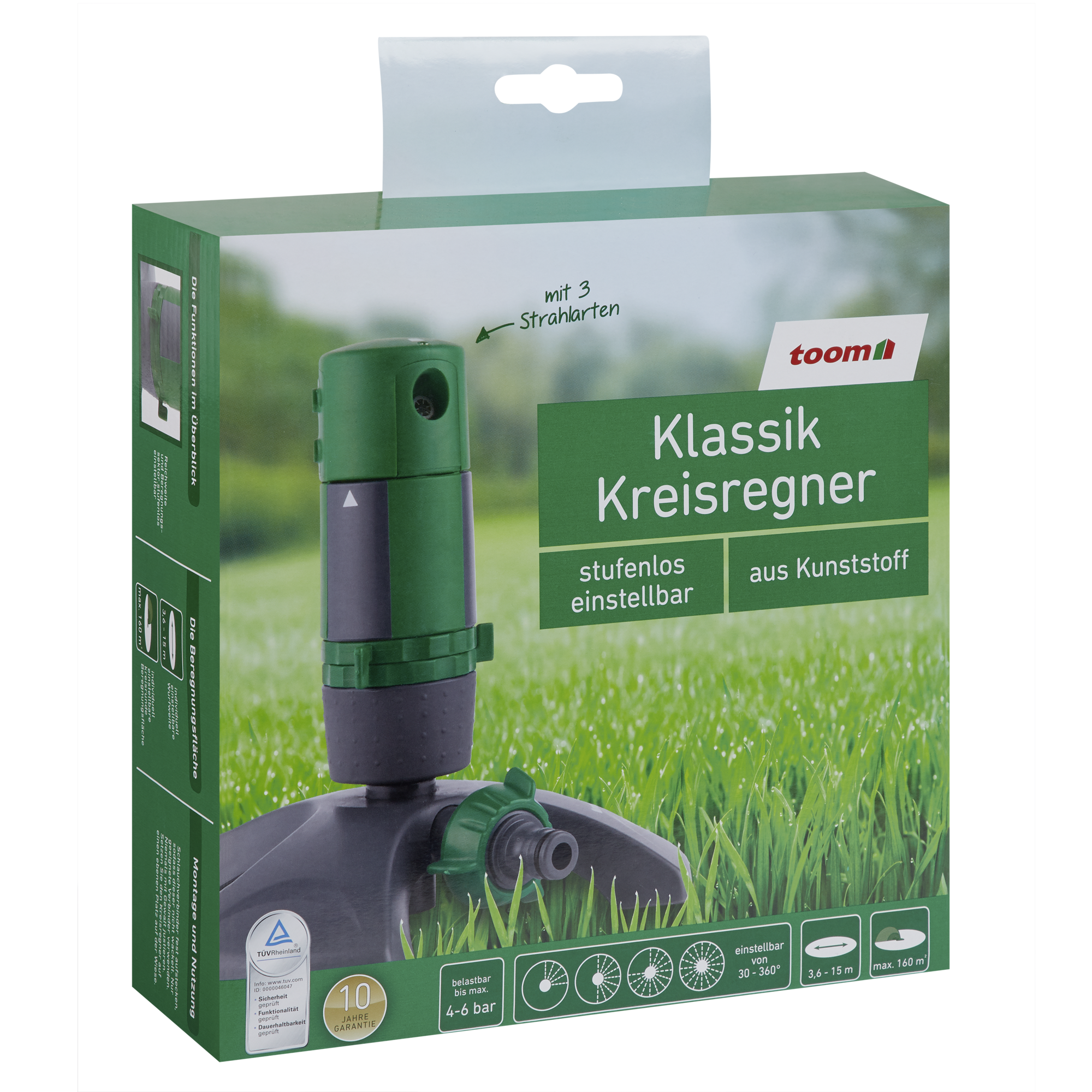 Kreisregner 'Klassik', mit 3 Strahlarten + product picture