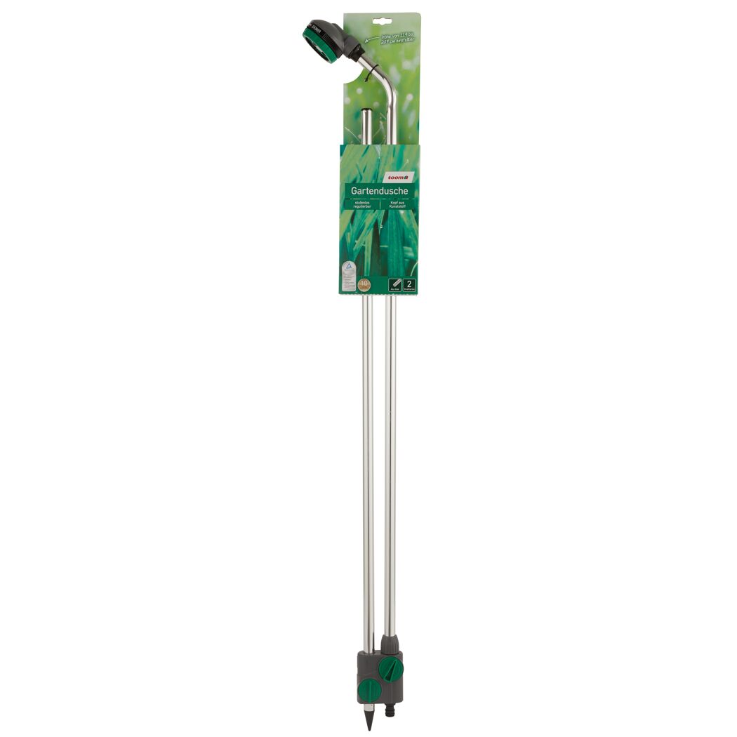 Gartendusche von toom mit zwei Aluminiumstangen