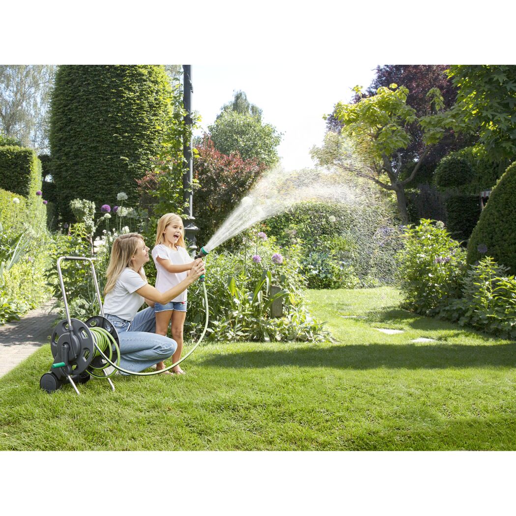 Schlauchwagen-Set anthrazit, grün 20 m Schlauchkapazität