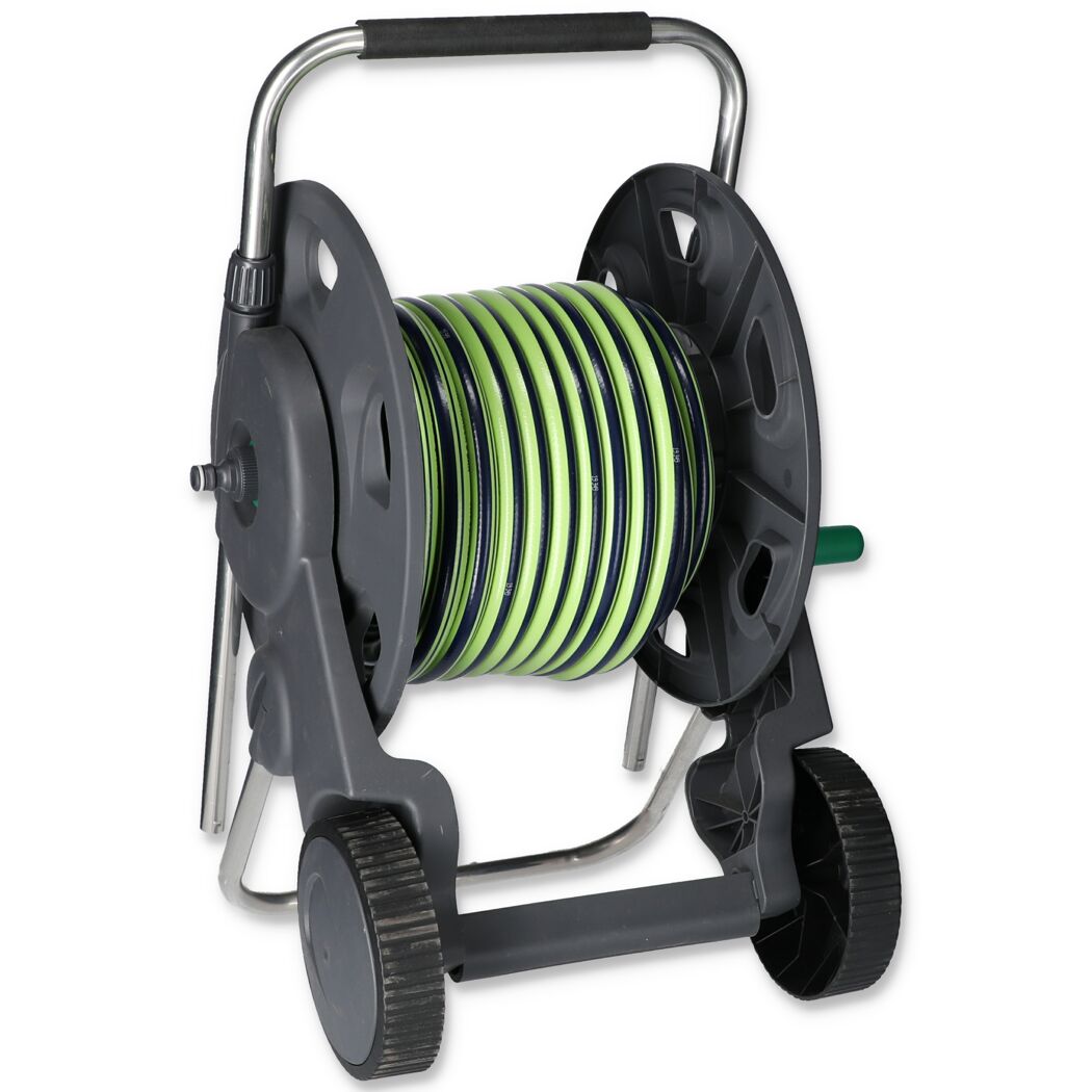 Schlauchwagen-Set anthrazit, grün 20 m Schlauchkapazität