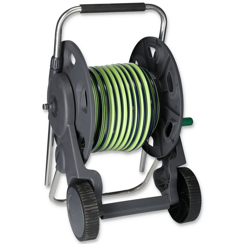 Schlauchwagen-Set anthrazit, grün 20 m Schlauchkapazität