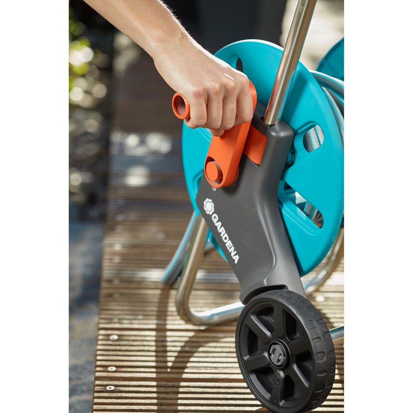 Schlauchwagen-Set 'CleverRoll S' türkis mit 20 m Schlauch