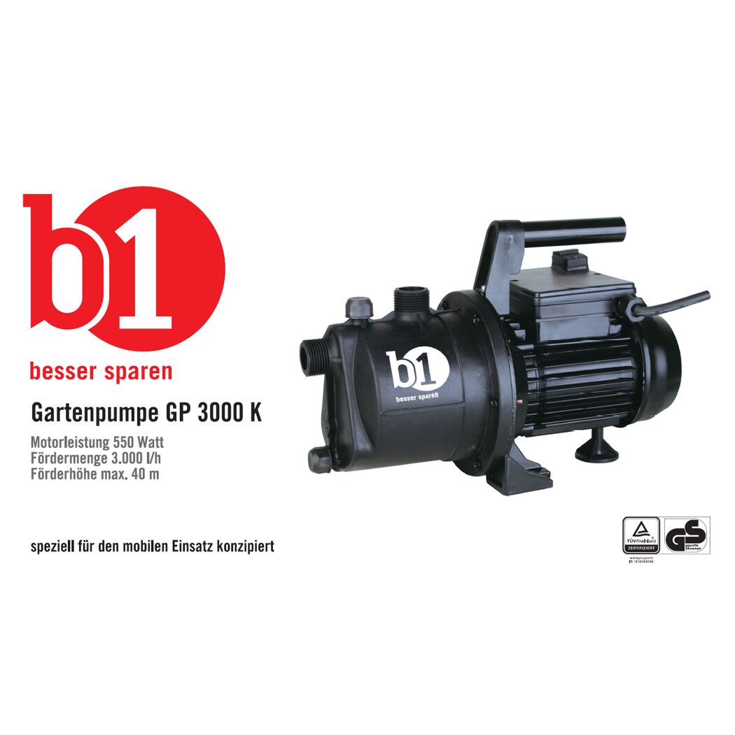 Gartenpumpe 'GP 3000 K' 3000 l/h