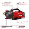Akku-Gartenpumpe 'Aquinna 36/30' 3000 l/h ohne Akku