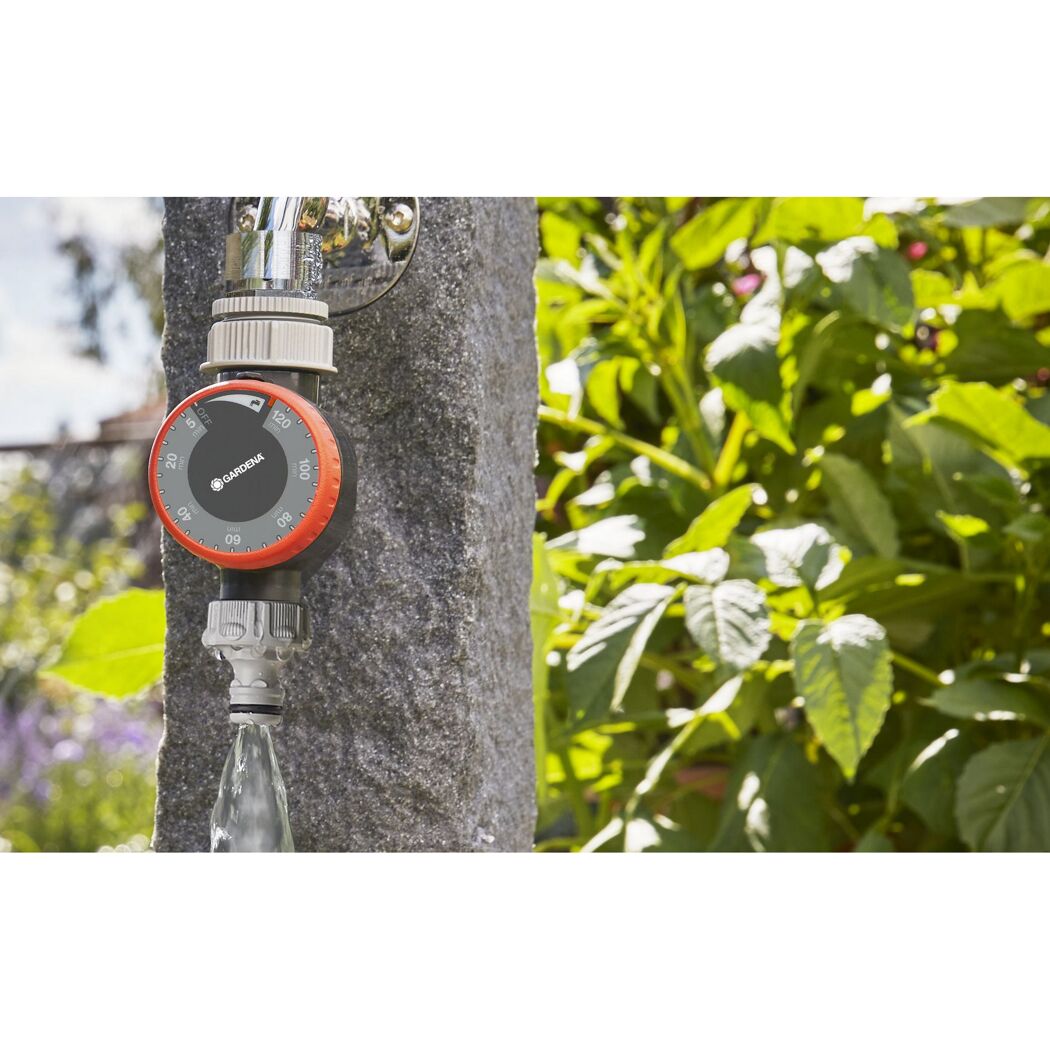 Gardena Bewässerungscomputer am Wasserhahn