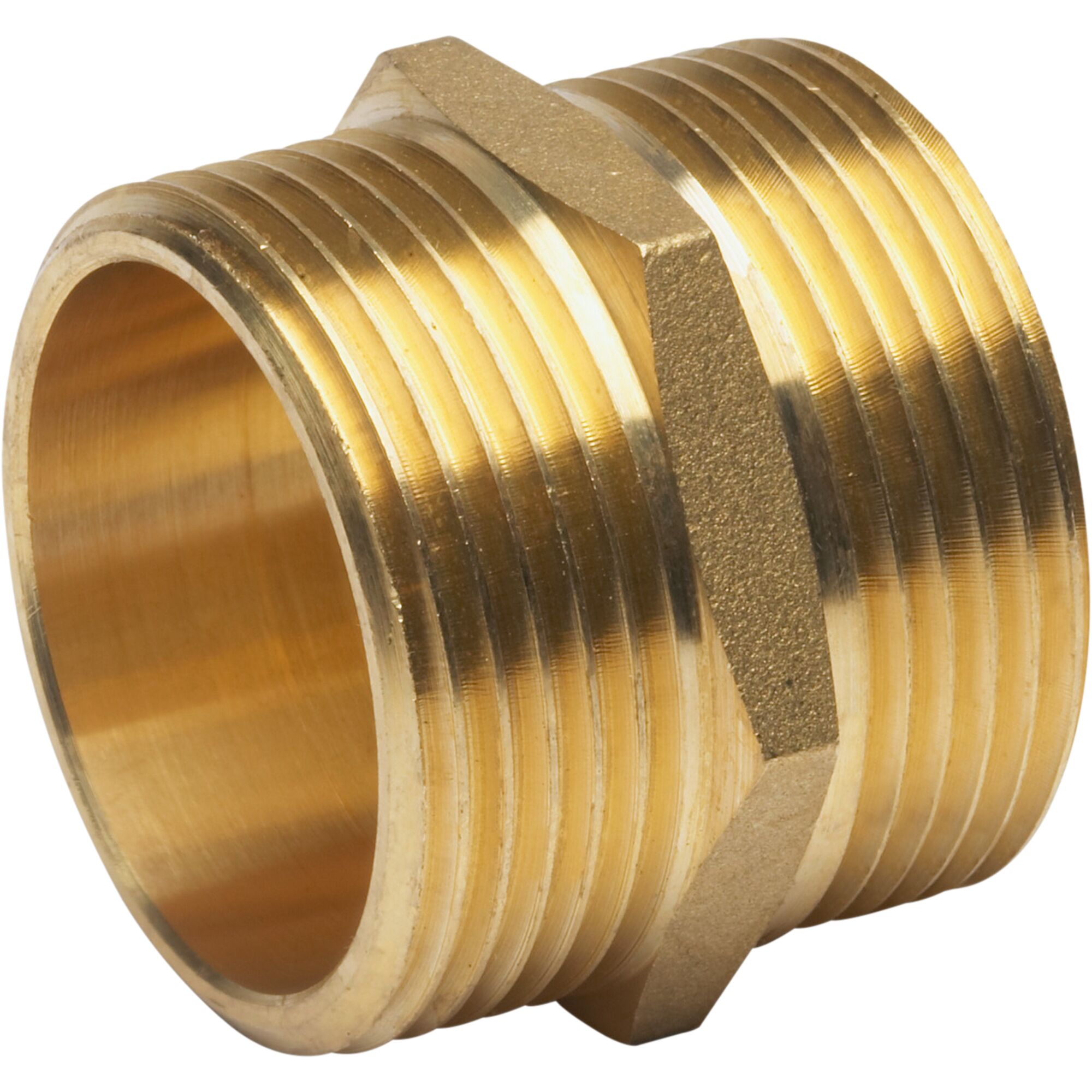 Messing-Gewindenippel 1 1/4 x 1 1/4 Zoll
