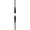 Getrenntes schwarzes Kabel