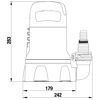 Klarwasser-Tauchpumpe '9000' 300 W 9000 l/h
