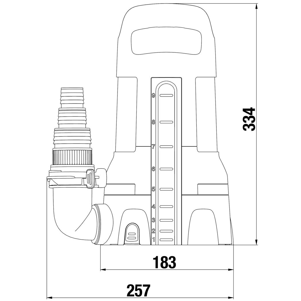 Klarwasser-Tauchpumpe '17000' 750 W 17000 l/h