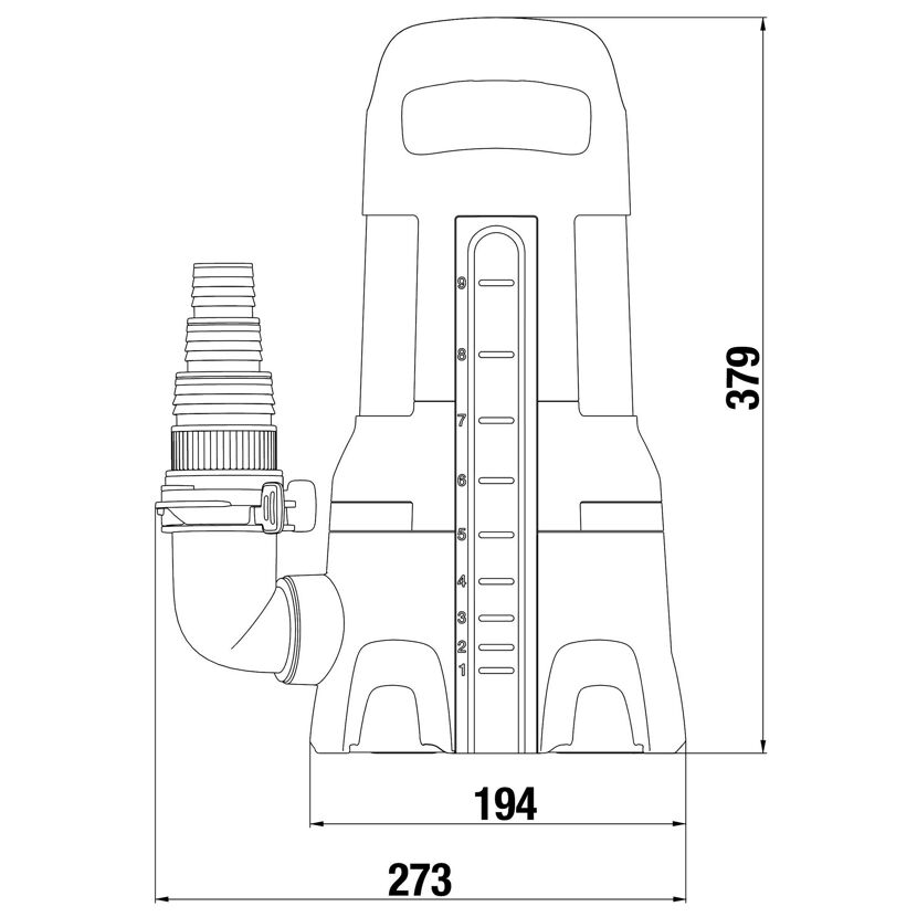 Schmutzwasser-Tauchpumpe '20000' 750 W 20000 l/h