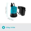 Akku-Klarwasser-Tauchpumpe '2000/2 18V Power4All solo' 2000 l/h