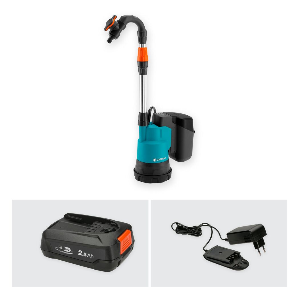 Akku-Regenfasspumpe '2000/2 18V Power4All' 2000 l/h