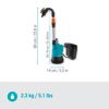 Akku-Regenfasspumpe '2000/2 18V Power4All solo' 2000 l/h