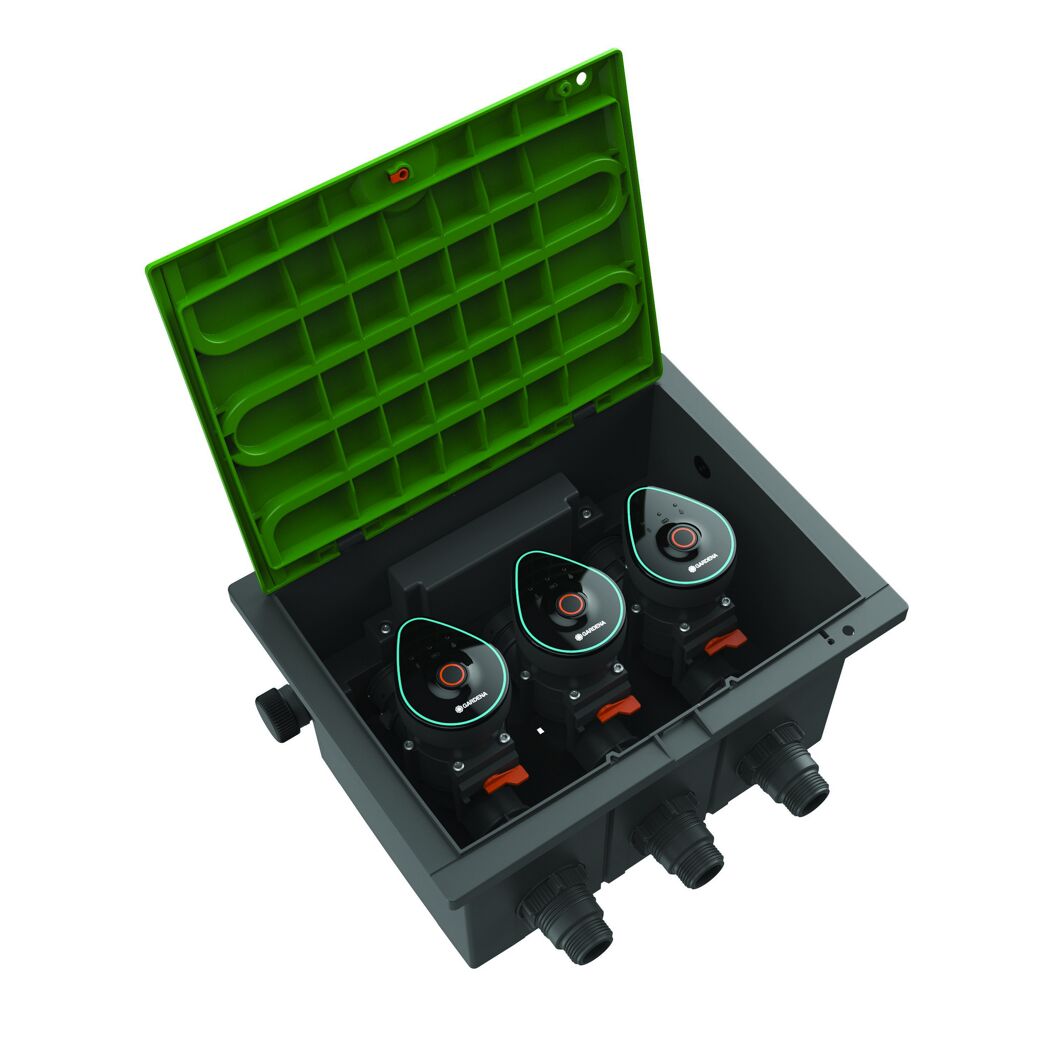 Gardena Ventilbox Bluetooth mit drei Ventilen
