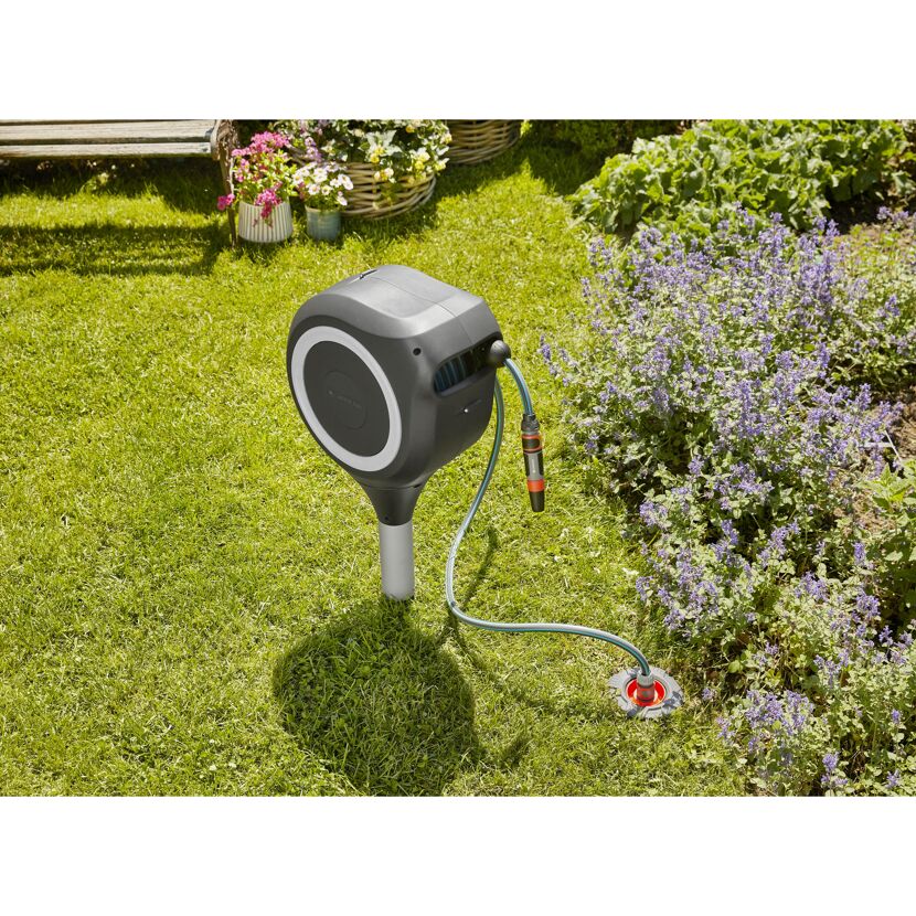 Gardena Schlauchbox RollUp M mit Schlauch und Anschluss