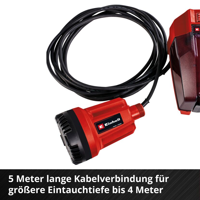 Akku-Klarwasserpumpe 'GE-SP 18 Li' Power X-Change 18 W 5000 l/h