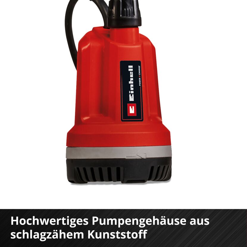 Akku-Tauchdruck- und Regenfasspumpe 'GE-PP 18 RB Li' Power X-Change 18 W 3000 l/h