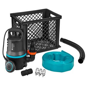 Tauchpumpen-Set '9000' 38 mm (1 1/2") mit Flachschlauch und Filterbox