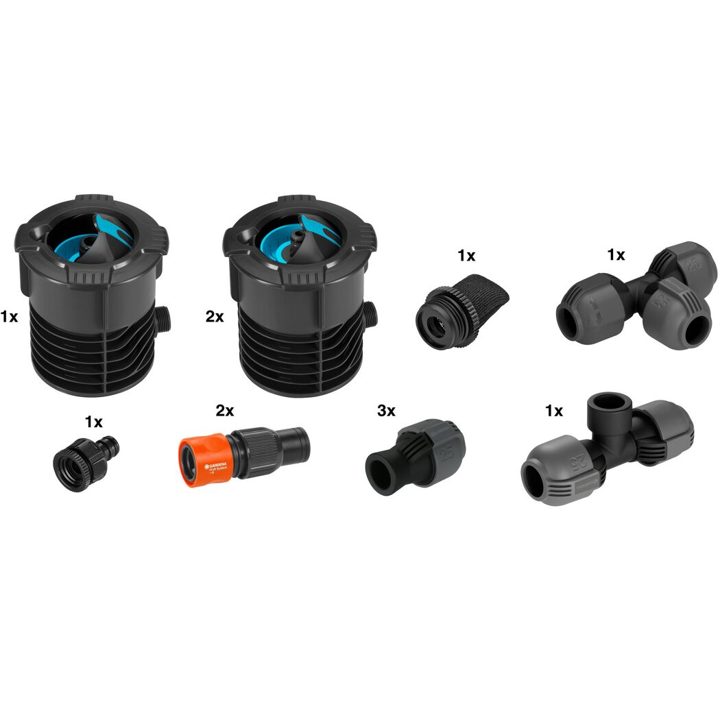 Bewässerungs-Set 'Pipeline' 19 mm (3/4") mit 2 Wassersteckdosen