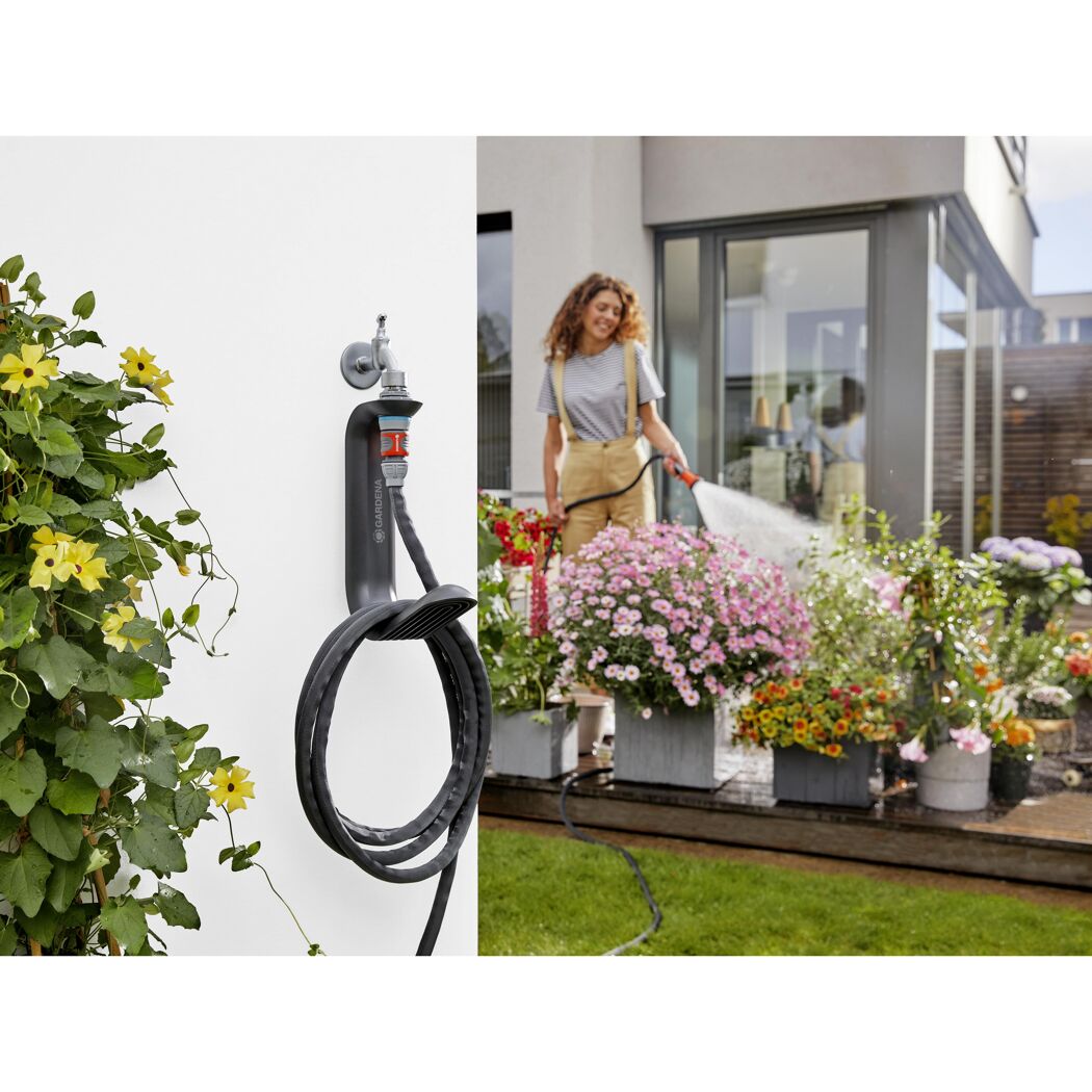 GARDENA Schlauchhalter TapFix mit Schlauch