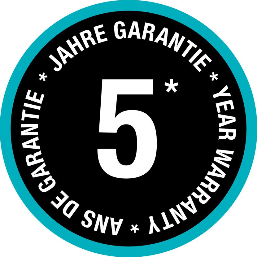 5 Jahre Garantie