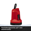 Akku-Klarwasserpumpe 'GE-SP 18 LL Li - Solo' 4500 l/h ohne Akku und Ladegerät
