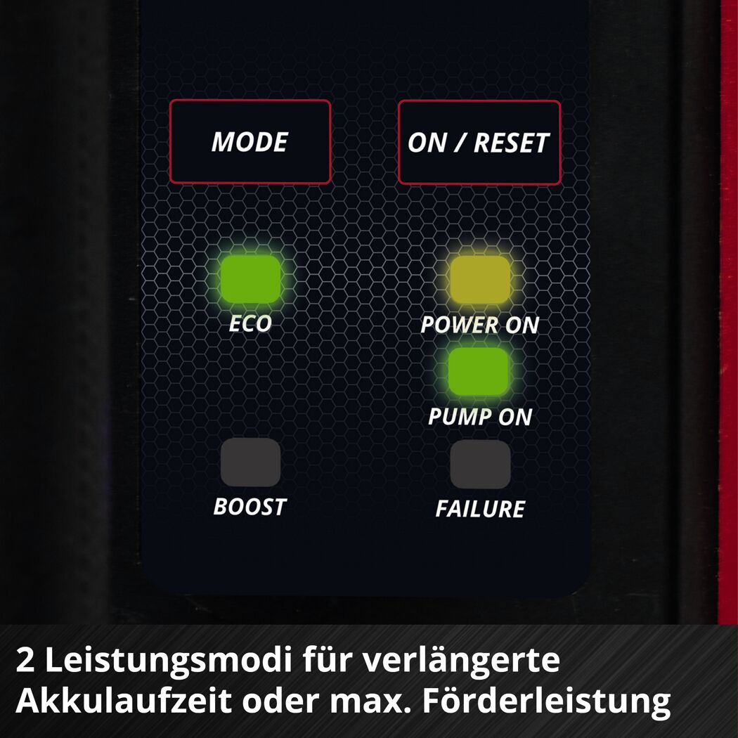 Akku-Gartenpumpe 'Aquinna 36/38 F LED Automatic' 3800 l/h ohne Akku und Ladegerät