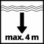 Maximale Eintauchtiefe 4 Meter
