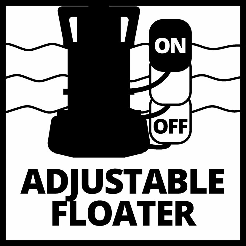 Verstellbarer Schwimmer mit AN/AUS-Schalter