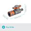 Regulierventil grau/orange 11,2 cm