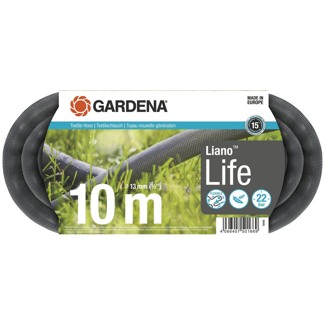 GARDENA Liano Life Textilschlauch 10 m