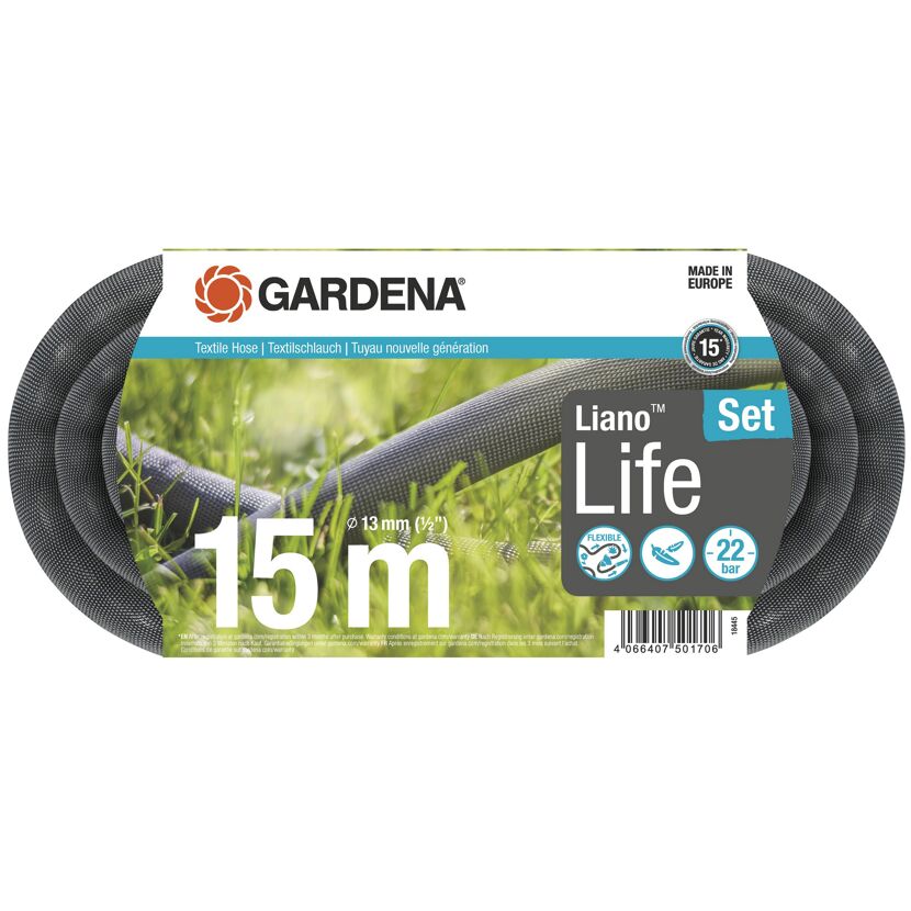 GARDENA Liano Life Textilschlauch 15m