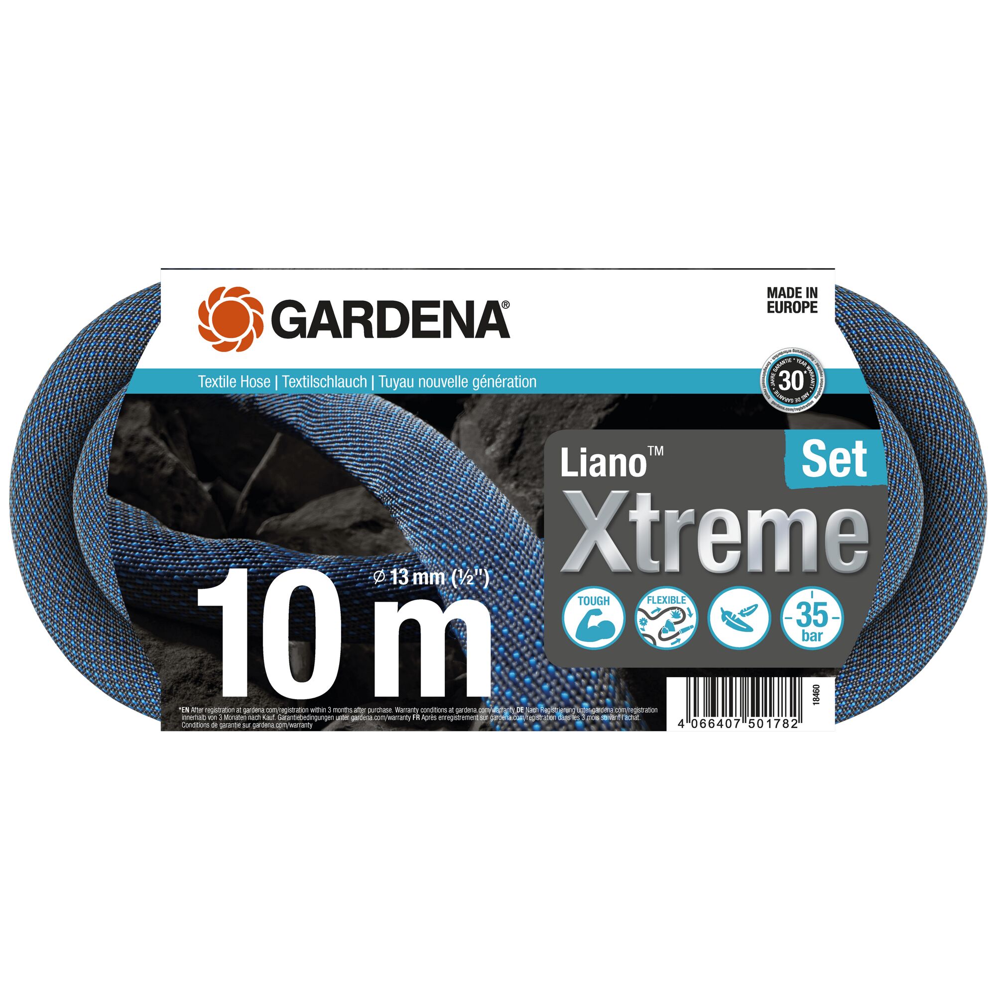 Gardena Liano Xtreme Textilschlauch 10 m