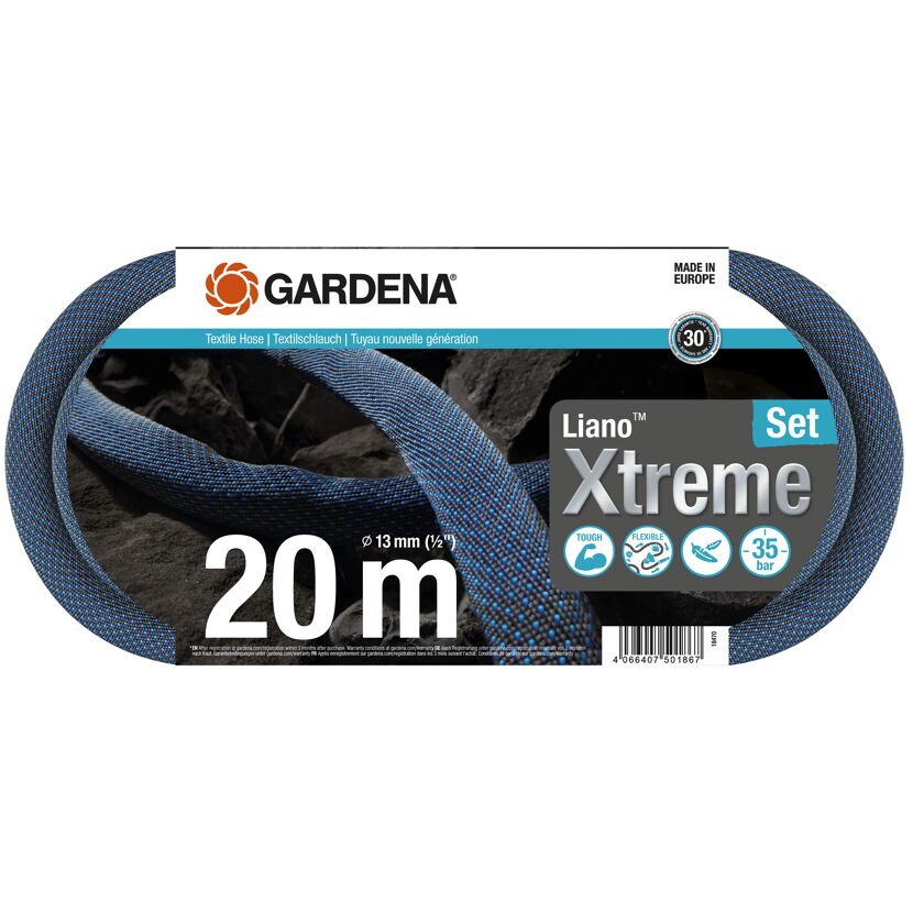 Gardena Liano Xtreme Textilschlauch 20 m Set