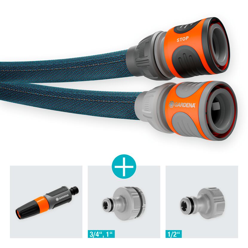 Gardena Textilschlauch LianoXtreme 1/2" 30m Set mit Zubehör