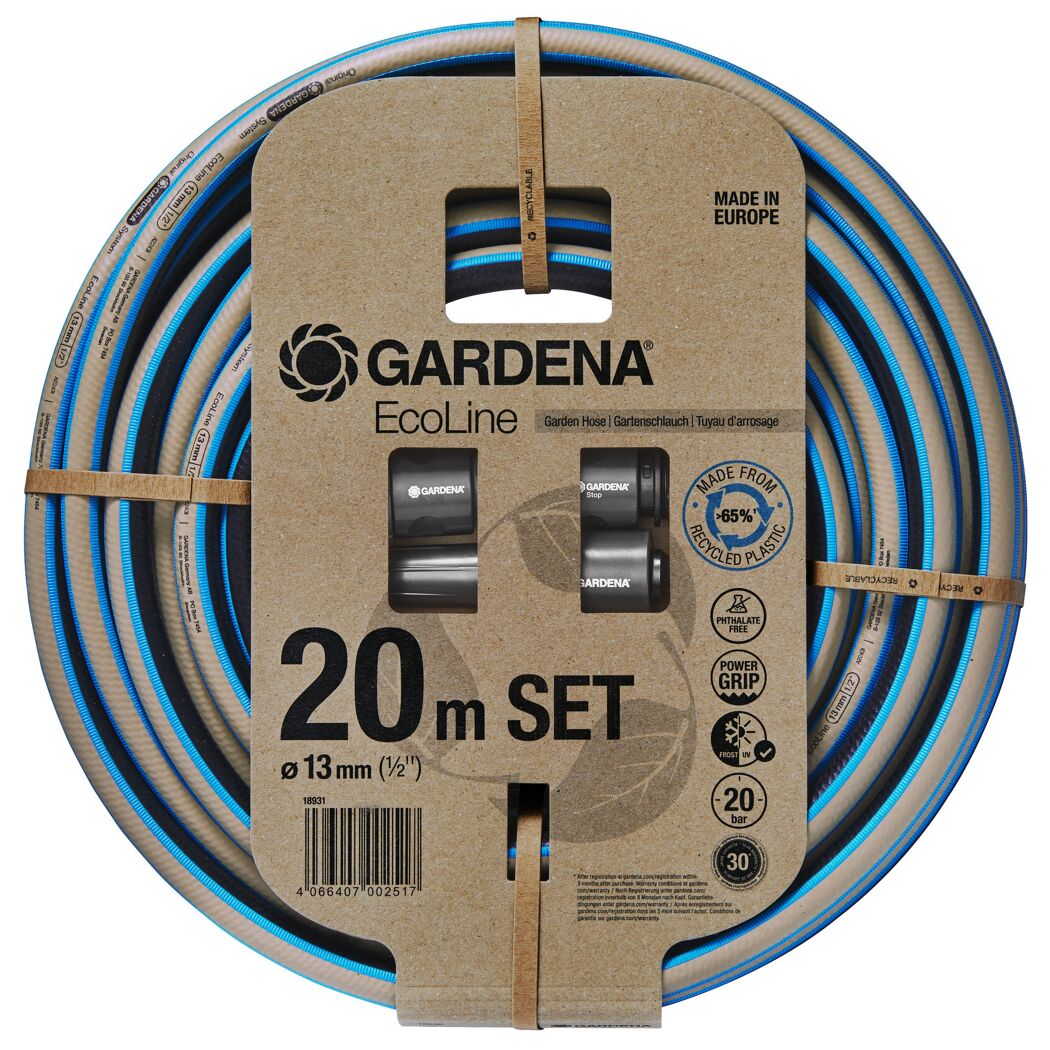 Gartenschlauch Set 'Ecoline' 5-teilig 13 mm (1/2') 20 m