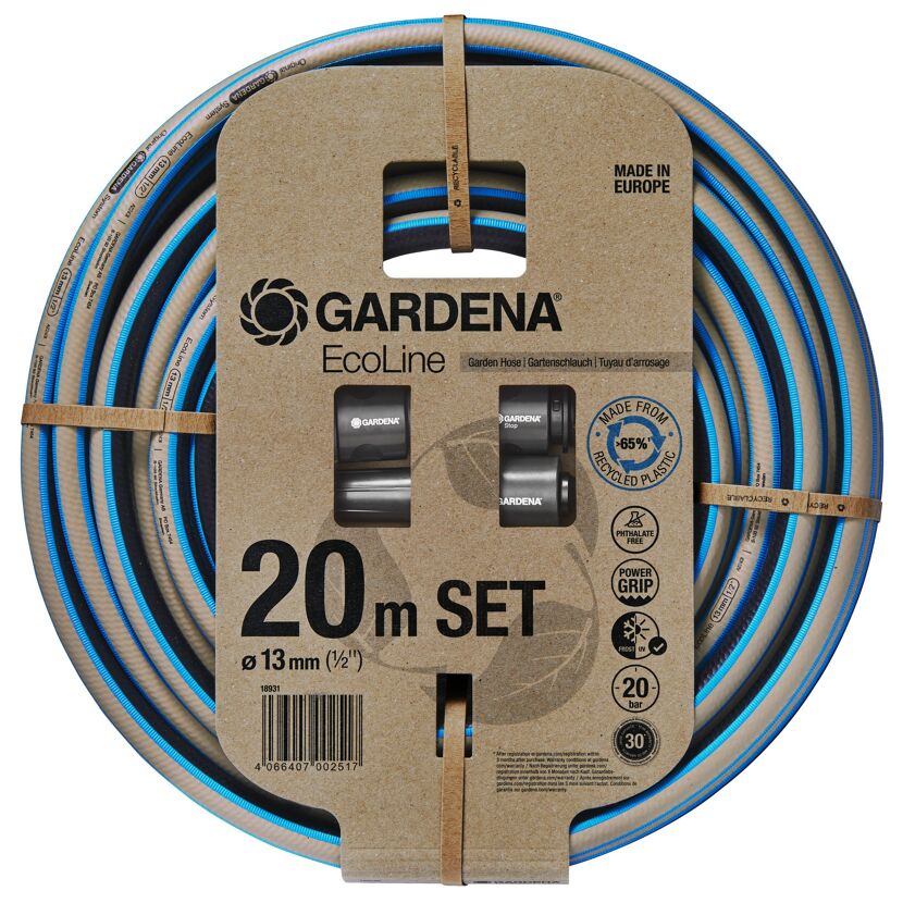 Gartenschlauch Set 'Ecoline' 5-teilig 13 mm (1/2") 20 m