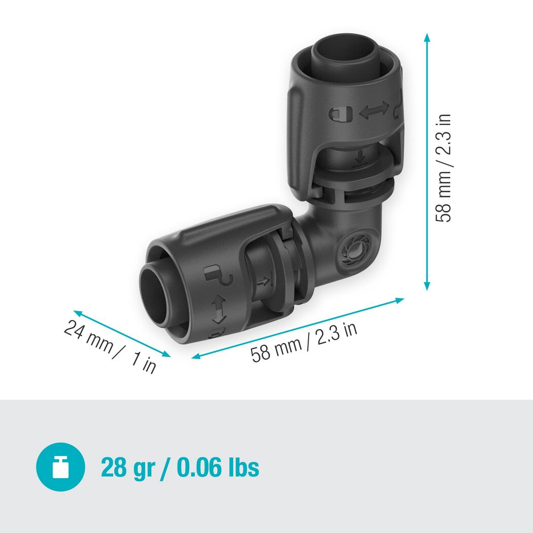 L-Stück 'Micro-Drip-System' 1/2'