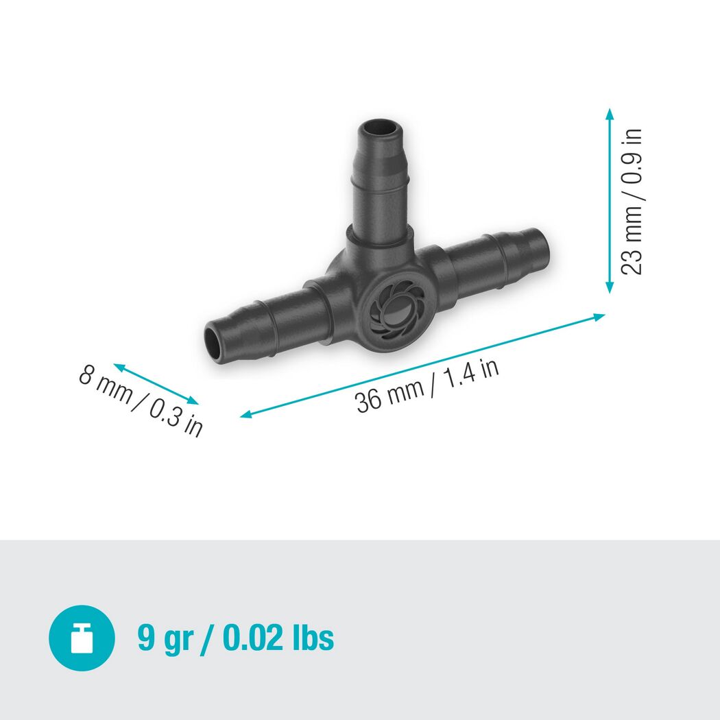 T-Stück 'Micro-Drip-System' 3/16'