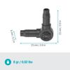 L-Stück 'Micro-Drip-System' 3/16'