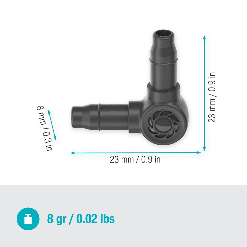 L-Stück 'Micro-Drip-System' 3/16"