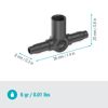 T-Stück 'Micro-Drip-System' für Sprühdüsen 3/16'