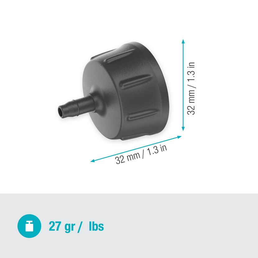 Hahnanschluss 'Micro-Drip-System' 3/16" - G3/4"
