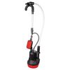 Gartenpumpe BAP350 von T.I.P. mit rotem Gehäuse und langem Schlauch