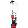 Schwarze und rote Gartenpumpe BAP350 von Scheppach