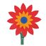Sprinklerblume bunt 73,5 x 21 cm